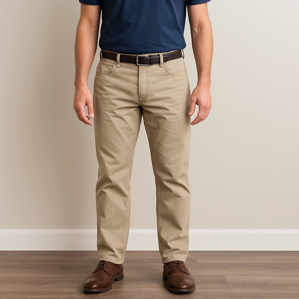 Lucky Brand Men’s 121 Heritage Slim Fit Chino Tan Khaki Pants W38 L30